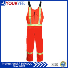 Orange Safety Protective Hi Vis Fr Bib Pantalons d&#39;ensemble (YBD119)